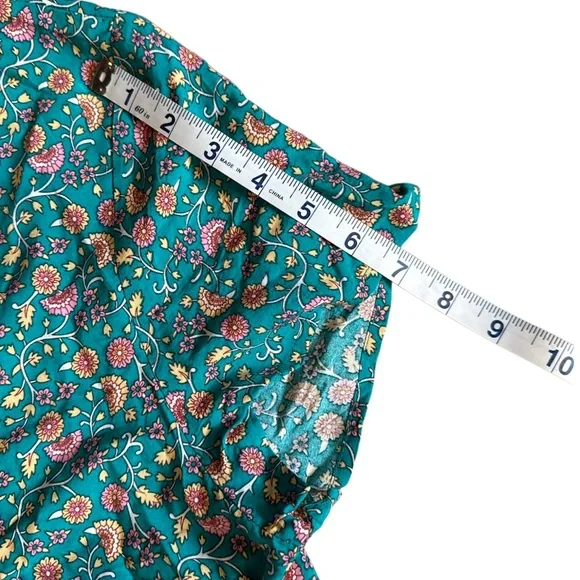 Natural Life Midi Dress NWT Pockets Avery Button Front Jade Floral Boho XL - Picture 7 of 13